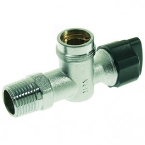 VSH - Gaskomfoorkraan HAAKS m24 x 1/2 buitendraad