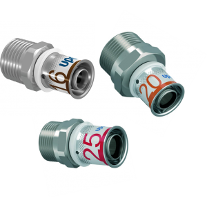 Uponor S-press - Rechte pers naar knel koppeling (conisch) alle maten 