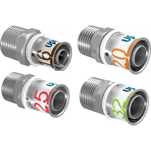 Uponor S-press - Rechte puntstuk koppeling alle maten