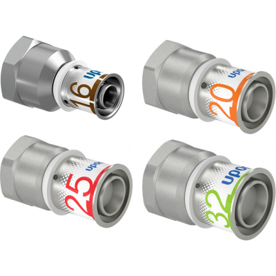 Uponor S-press - Rechte schroefbus koppeling alle maten Uponor S-press - Rechte schroefbus koppeling alle maten