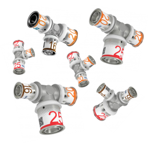 Uponor S-press - T-stuk verlopend alle maten