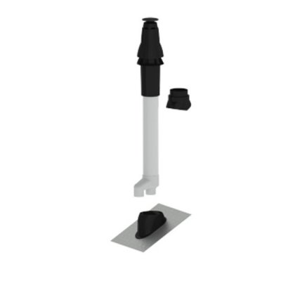 Burgerhout - Skyline dakdoorvoerset aluminium alles-in-1 incl. loodslab en glijschaal Burgerhout - Skyline dakdoorvoerset aluminium alles-in-1 incl. loodslab en glijschaal