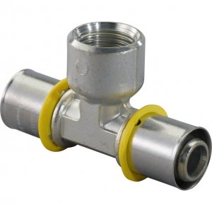 Uponor GAS - T-stuk met schroefbus alle maten