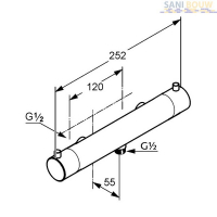 Kludi - Objekta Eco thermostatische douchemengkraan 12hoh